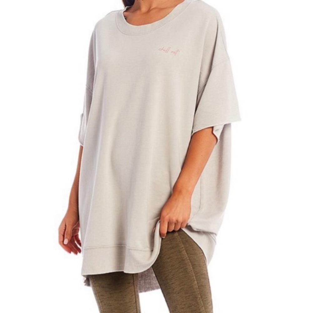 Free People Chill Out Oversized Shirt size L - Picture 2 of 10